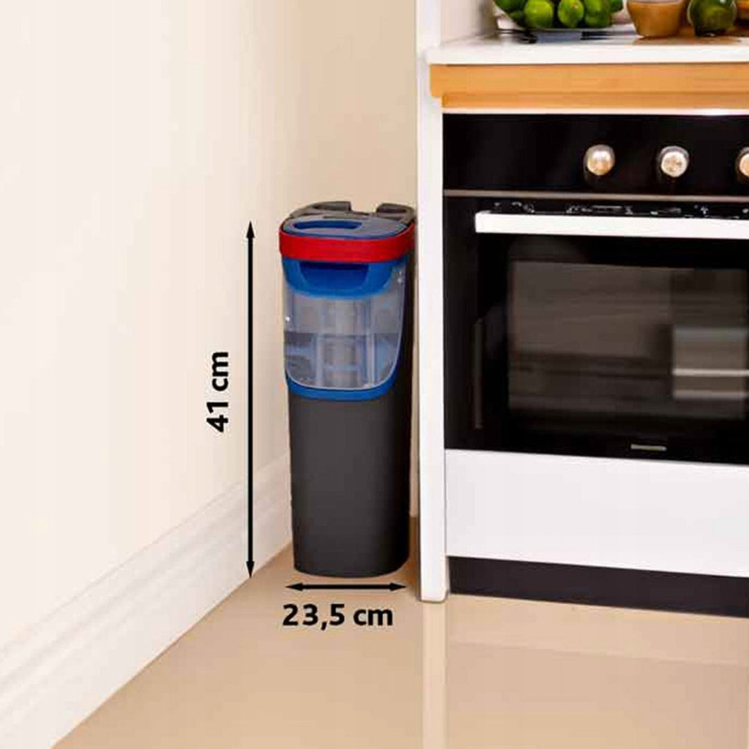Vileda H2prO mop plat, 100% séparation eau propre/eau sale, deux réservoirs, pad microfibre, embout 360°, 175774