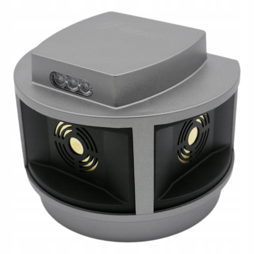 Répulsif pour rongeurs, répulsif pour martres, répulsif pour souris Viano, générateur d'ultrasons, panneau stroboscopique, trois haut-parleurs, Trio-Strob