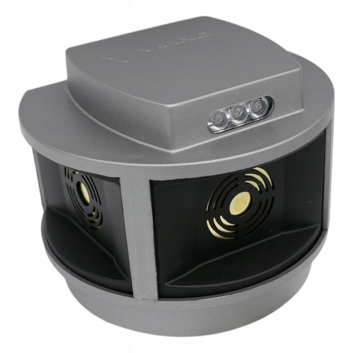 Répulsif pour rongeurs, répulsif pour martres, répulsif pour souris Viano, générateur d'ultrasons, panneau stroboscopique, trois haut-parleurs, Trio-Strob