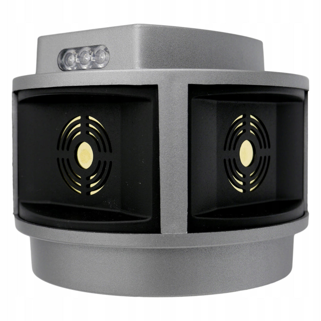 Répulsif pour rongeurs, répulsif pour martres, répulsif pour souris Viano, générateur d'ultrasons, panneau stroboscopique, trois haut-parleurs, Trio-Strob