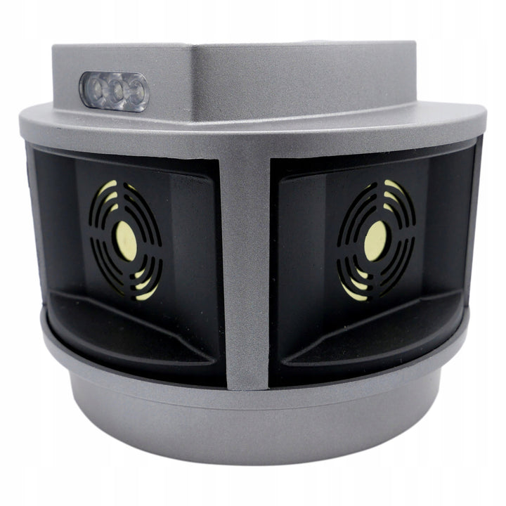 Répulsif pour rongeurs, répulsif pour martres, répulsif pour souris Viano, générateur d'ultrasons, panneau stroboscopique, trois haut-parleurs, Trio-Strob