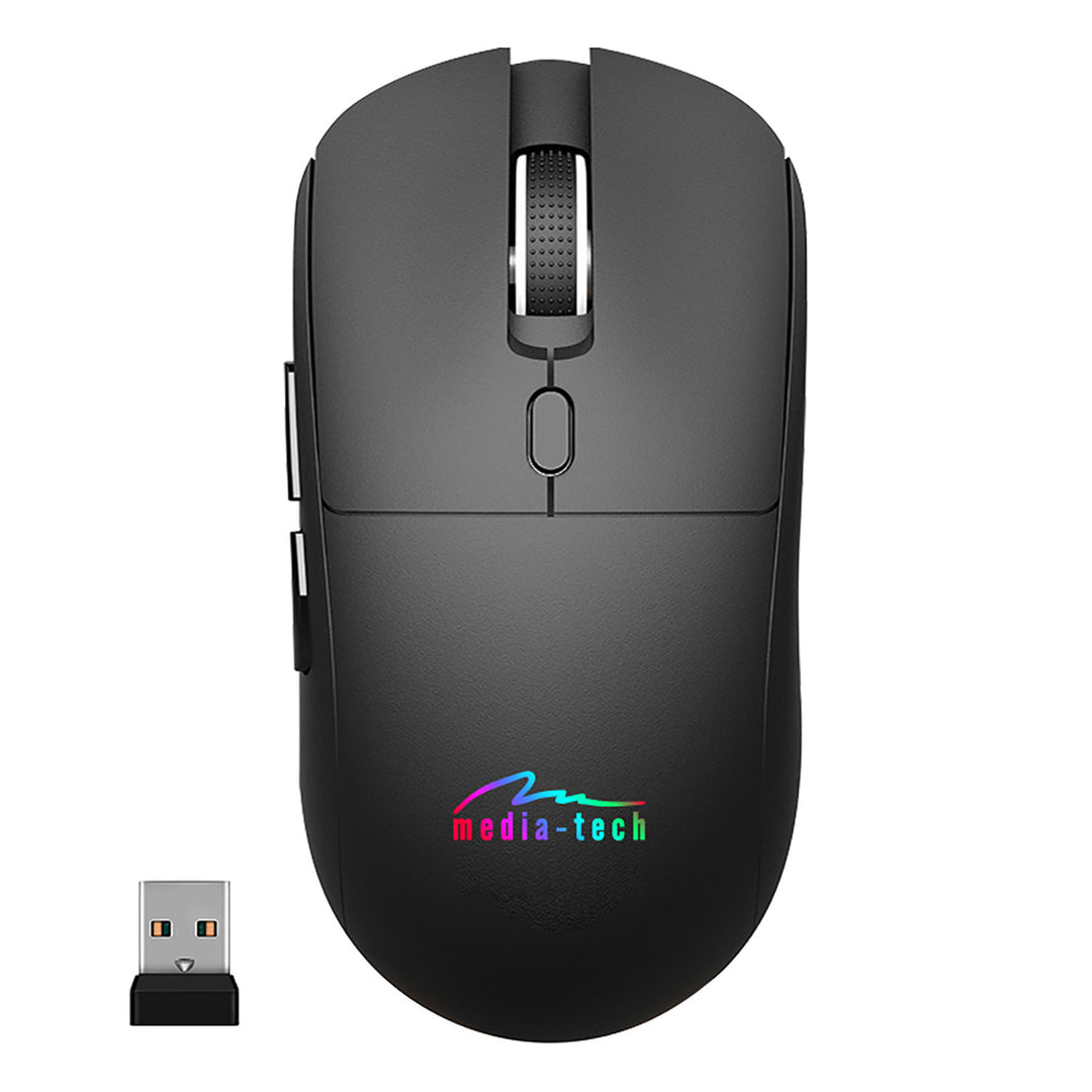 Souris sans fil 2-en-1 (BT/RF) silencieuse et rechargeable MT1124, Media-Tech
