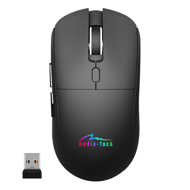 Souris sans fil 2-en-1 (BT/RF) silencieuse et rechargeable MT1124, Media-Tech