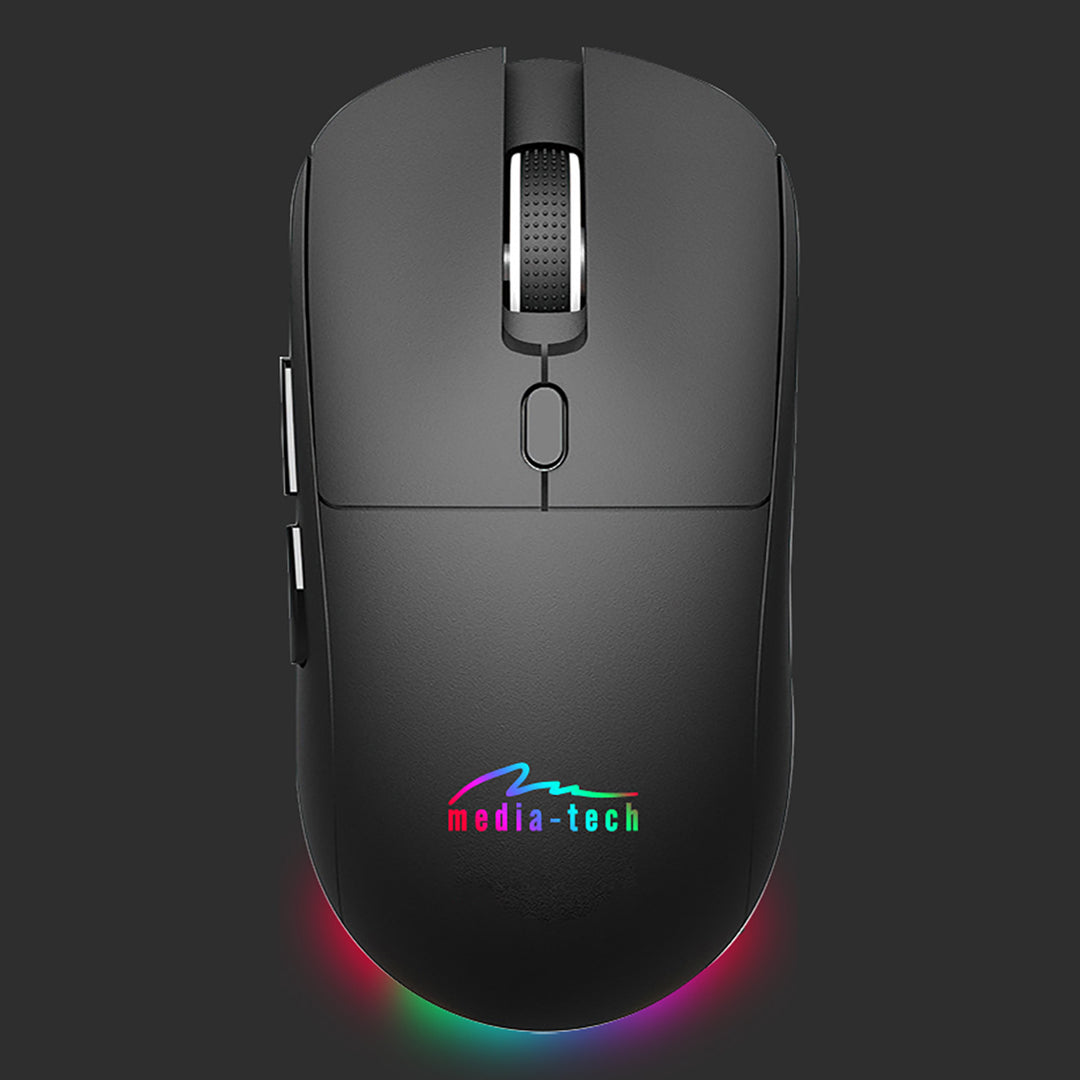 Souris sans fil 2-en-1 (BT/RF) silencieuse et rechargeable MT1124, Media-Tech