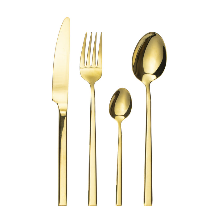 Set de couverts pour 6 personnes Como Gold 24 pièces Coffret cadeau AMBITION