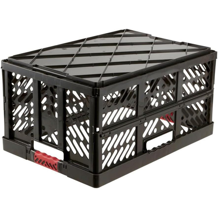 Panier pliant en plastique Ben Keeeper, 45L, graphite, capacité de charge jusqu'à 50kg, poignées souples, certificat GS et test TUV, sécurité alimentaire