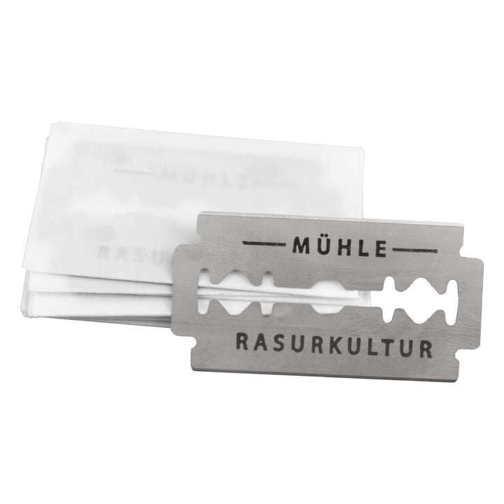 Lames de rasoir MÜHLE, acier inoxydable, 10 pièces, tranchant moyen, K1