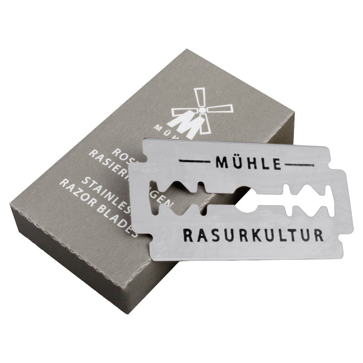 Lames de rasoir MÜHLE, acier inoxydable, 10 pièces, tranchant moyen, K1