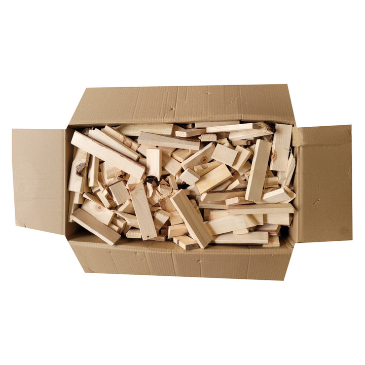 Bois d'allumage d'épicéa sec 25kg pour cheminée grill cuisinière