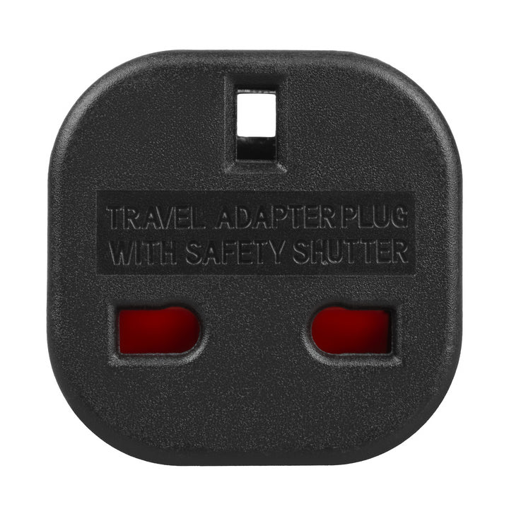Adaptateur Maclean UK socket vers EU plug, noir, MCE72, 2 pièces