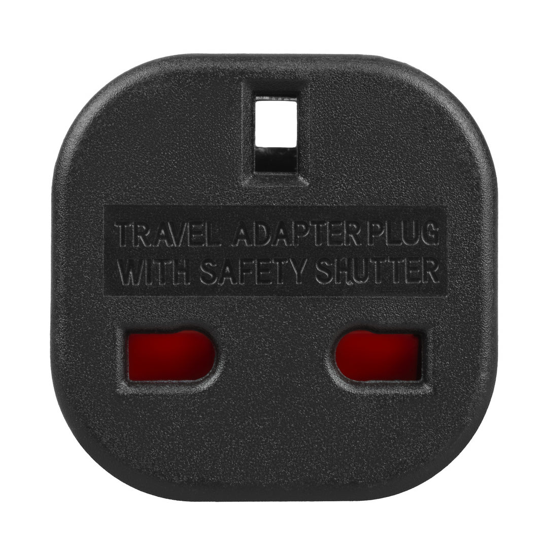 Adaptateur Maclean UK socket vers EU plug, noir, MCE72, 4 pièces