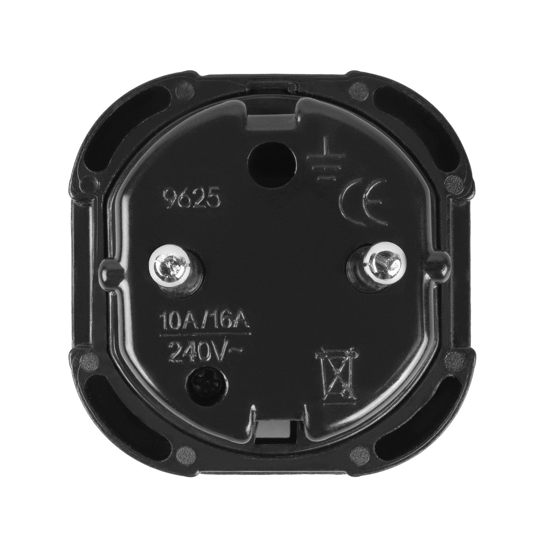 Adaptateur Maclean UK socket vers EU plug, noir, MCE72, 4 pièces