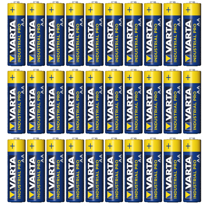 30x R-06 LR6 AA 1.5V pile alcaline Varta Industrial 4006