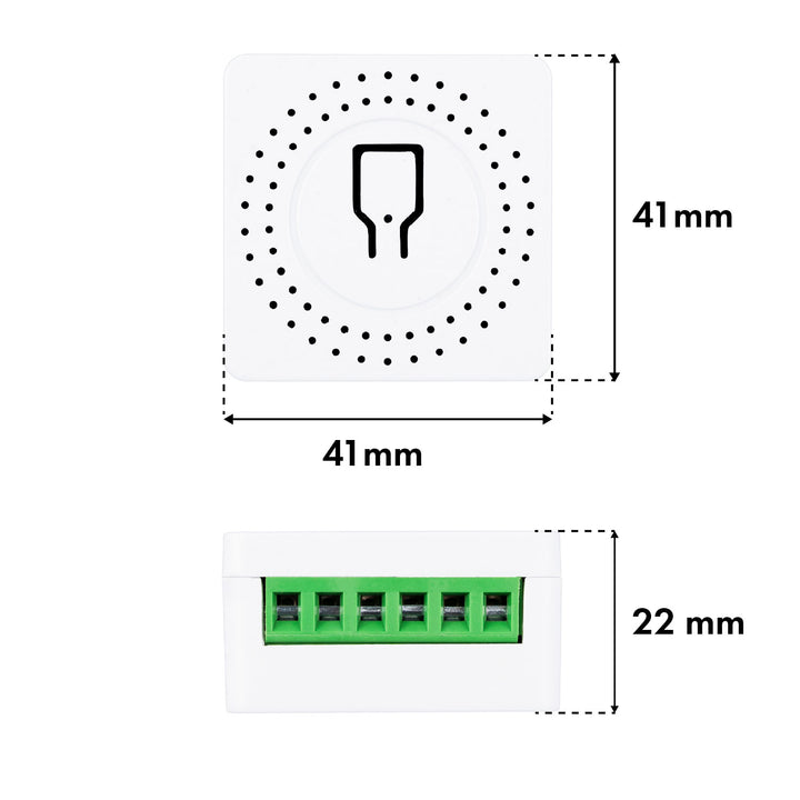 Relais WiFi encastrable GreenBlue, compatible Android/iOS/Alexa/Google Home, 100-240 V CA, 50/60 Hz, max. 16 A, pour LED 150 W, GB739