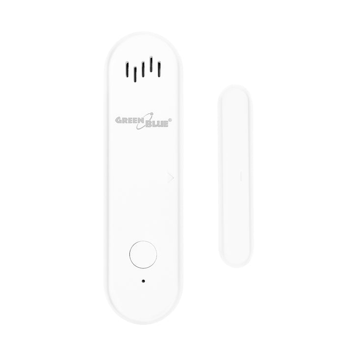Contacteur sans fil / capteur d'ouverture WiFi GreenBlue, Android/iOS, pour portes / fenêtres, 3,0 V CC, LR03x2, avec alarme, GB478