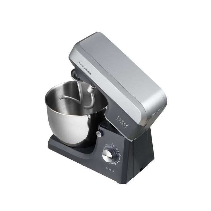 Robot pâtissier Concept Dough Expert, puissance 1900 W, double crochet, fonction de chauffage du bol, 6 vitesses différentes, RM6010
