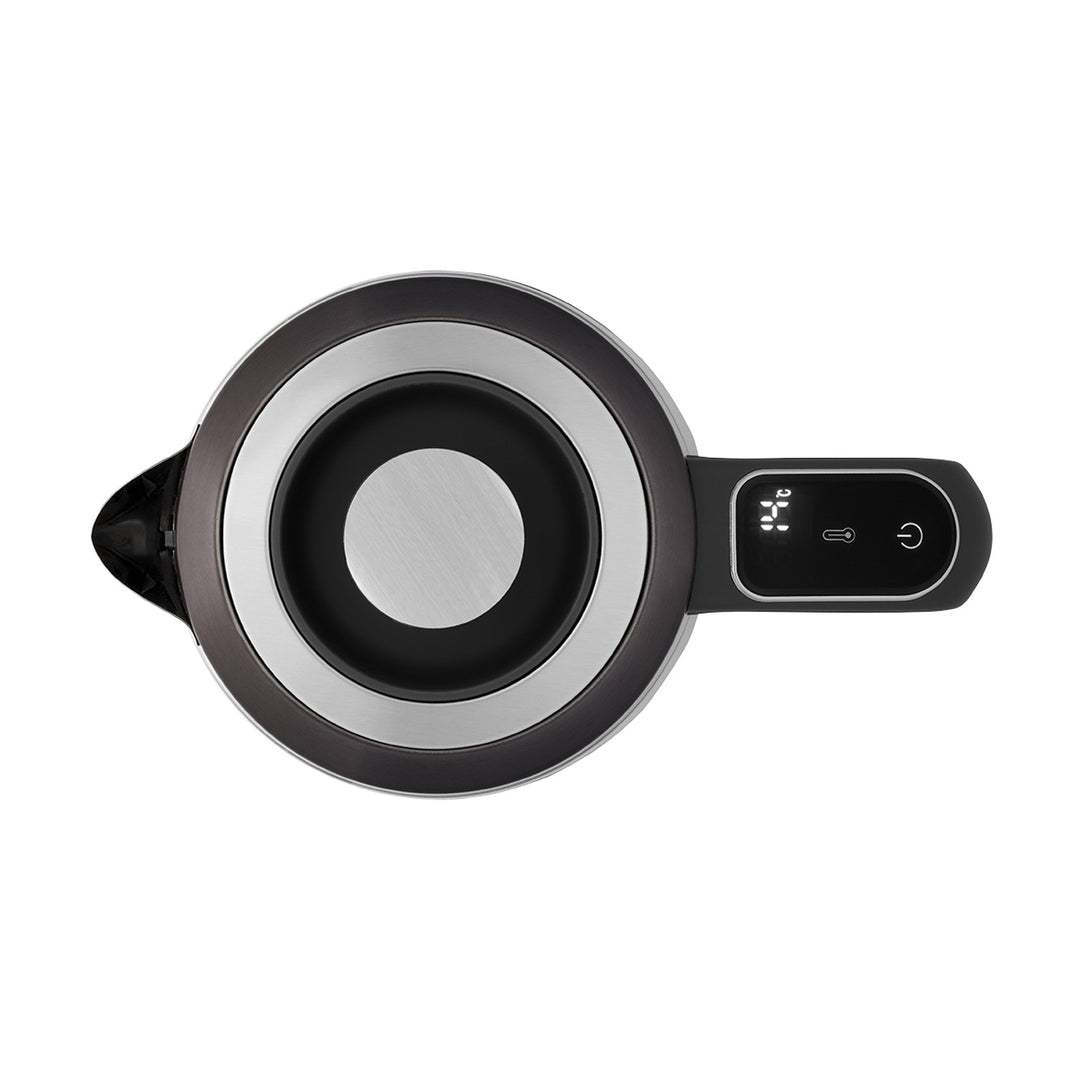 Bouilloire électrique en verre Concept, capacité 1,7 L, puissance 1850-2200 W, couleur noire, connecteur Strix, réglage de la température, commande numérique, RK4195