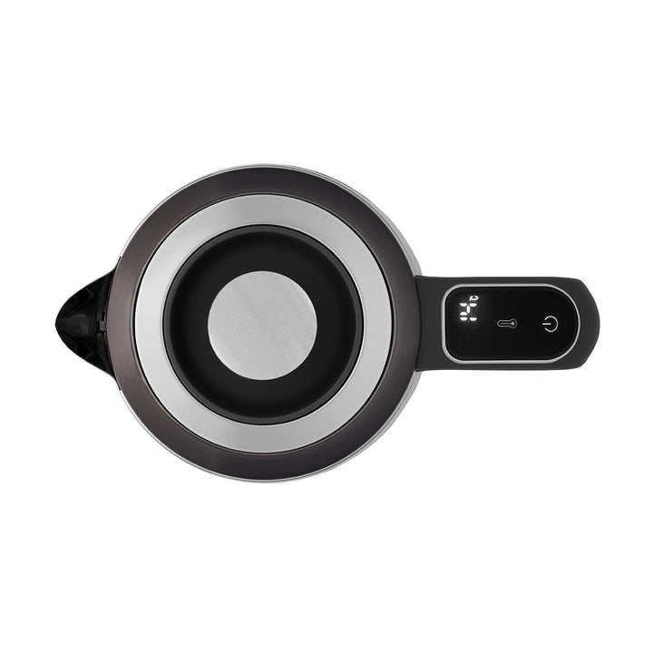 Bouilloire électrique en verre Concept, capacité 1,7 L, puissance 1850-2200 W, couleur noire, connecteur Strix, réglage de la température, commande numérique, RK4195