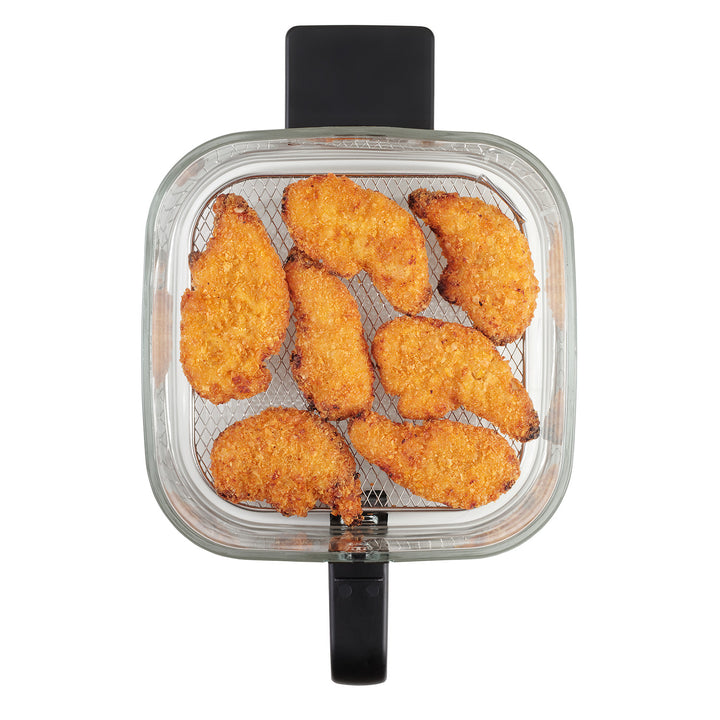 Friteuse sans huile Concept Glass&Fast, capacité 5,5 L, 7 programmes, écran tactile LED, mode de cuisson sain, récipient en verre, FR5500