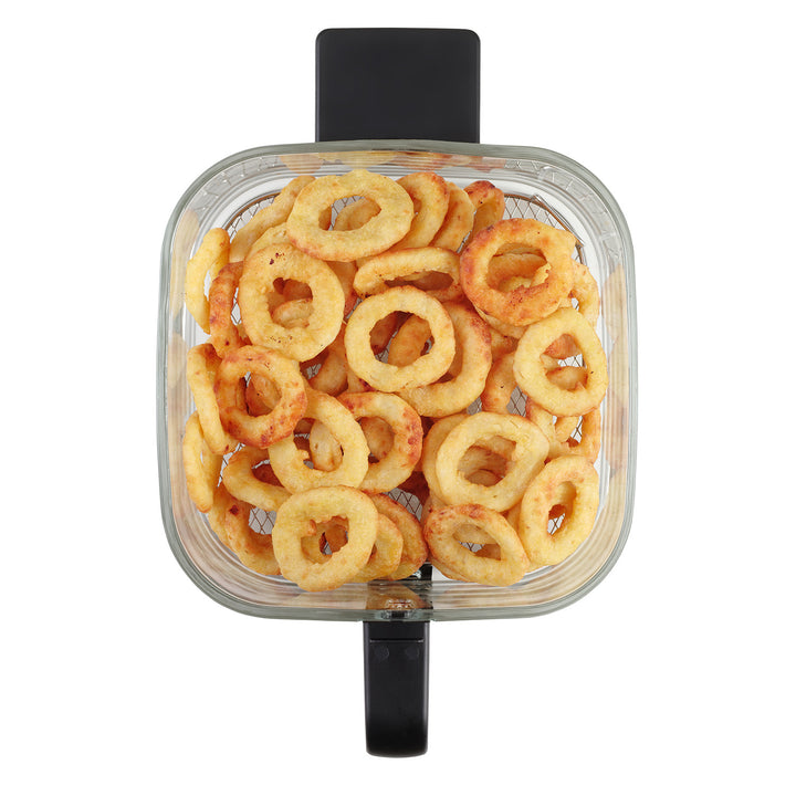 Friteuse sans huile Concept Glass&Fast, capacité 5,5 L, 7 programmes, écran tactile LED, mode de cuisson sain, récipient en verre, FR5500