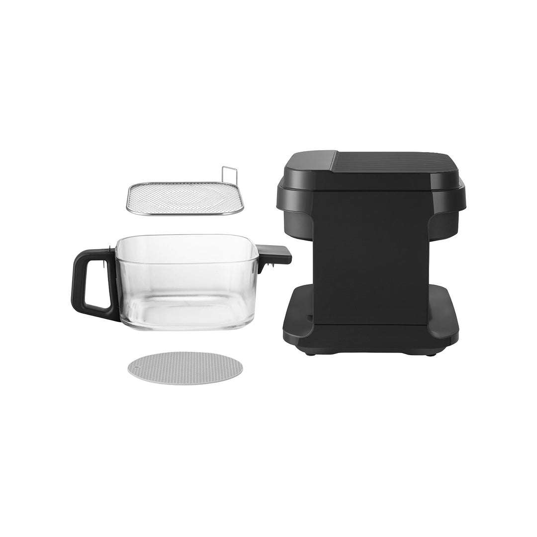 Friteuse sans huile Concept Glass&Fast, capacité 5,5 L, 7 programmes, écran tactile LED, mode de cuisson sain, récipient en verre, FR5500