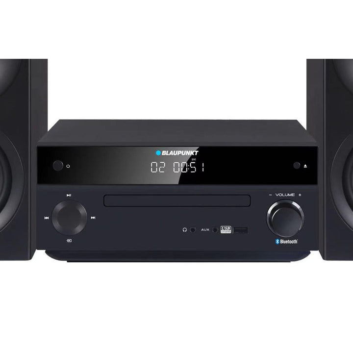 Microchaîne Blaupunkt, puissance 150 W, radio FM, prise AUX et connecteur USB, Bluetooth, entrée HDMI, horloge avec alarme, écran LED, couleur noire, MS30.02BT