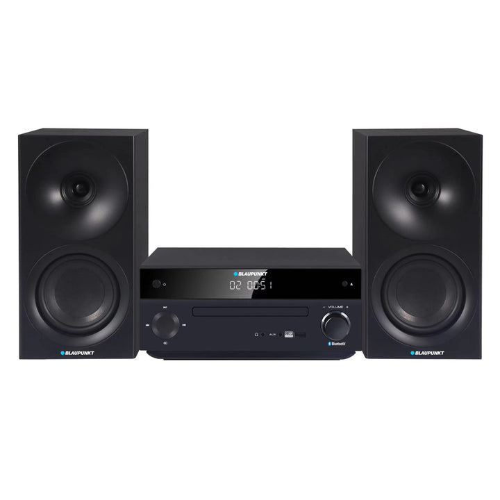Microchaîne Blaupunkt, puissance 150 W, radio FM, prise AUX et connecteur USB, Bluetooth, entrée HDMI, horloge avec alarme, écran LED, couleur noire, MS30.02BT