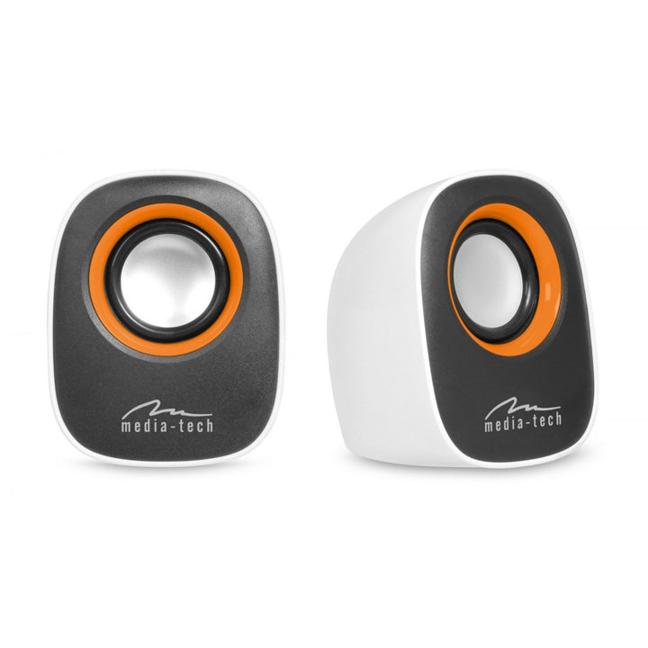 Enceintes d'ordinateur 2.0 alimentées par USB, Media-Tech, MT3137