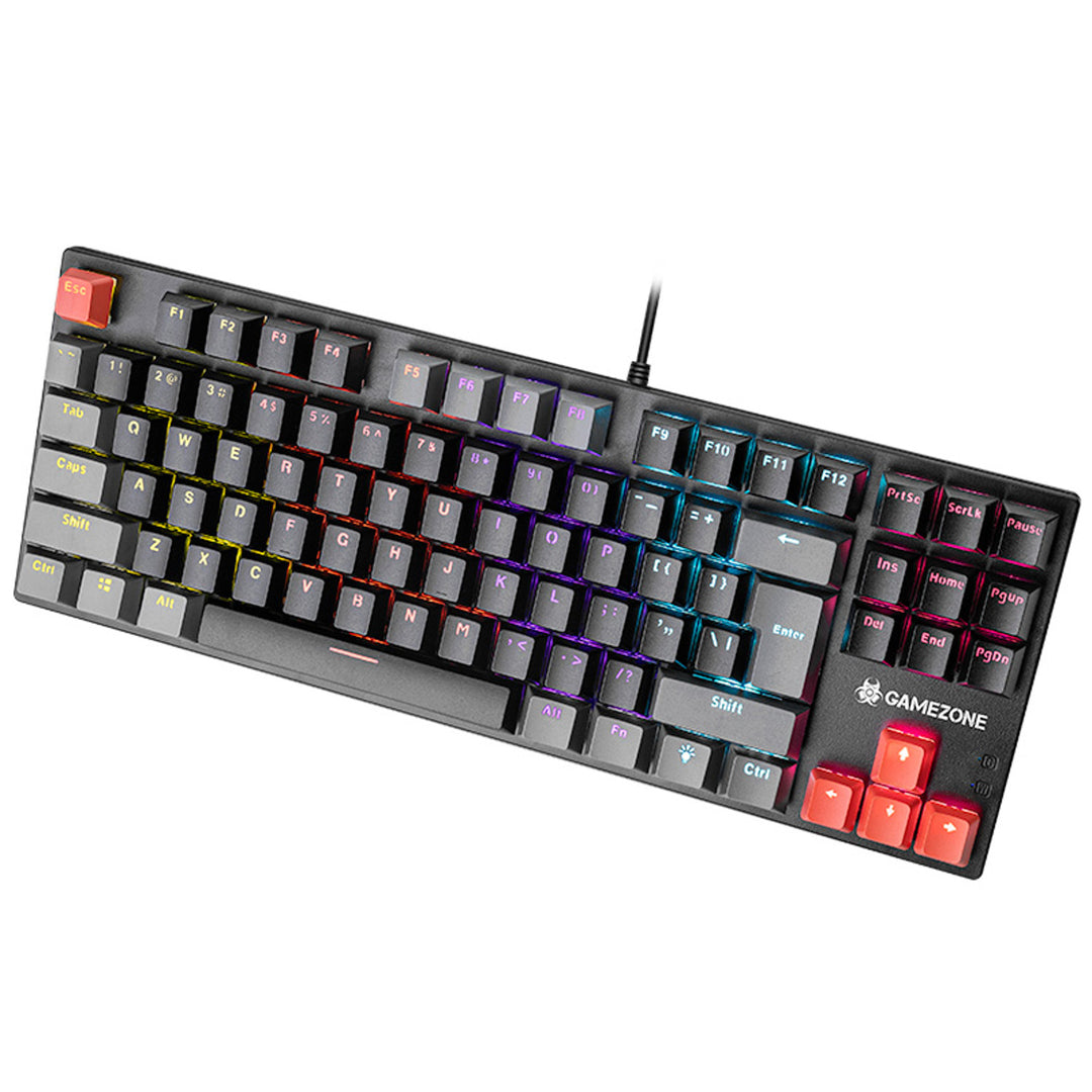 Clavier mécanique Tracer, rétroéclairage arc-en-ciel coloré, GAMEZONE Blade 87