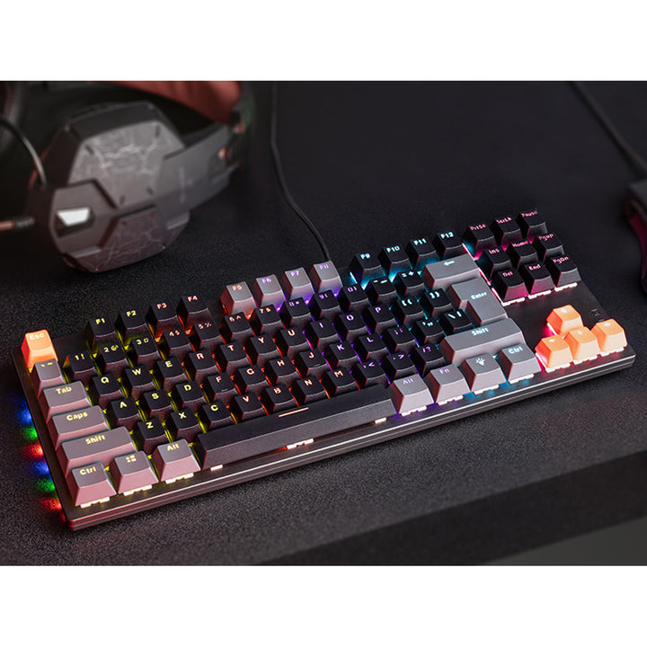 Clavier mécanique Tracer, rétroéclairage arc-en-ciel coloré, GAMEZONE Blade 87