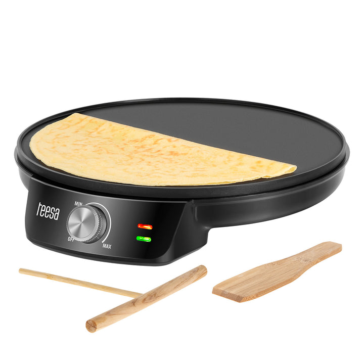 Crêpière Teesa, poêle électrique à crêpes, diamètre de la plaque 30 cm, puissance 1200 W, TSA3235