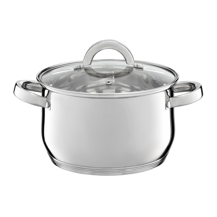 Set de casseroles Ambition, acier inoxydable, 8 pièces, fond épais, Berry