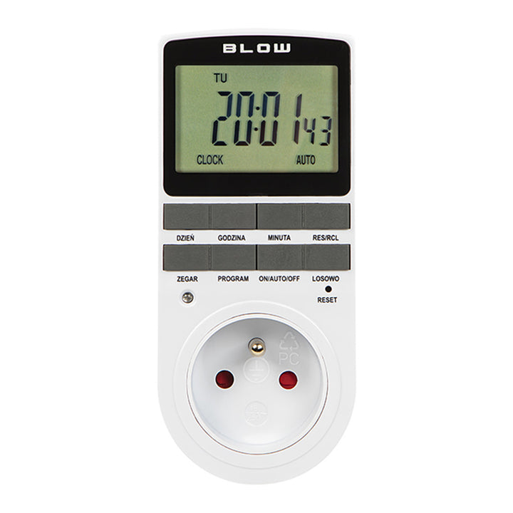Programmeur numérique Blow, écran LCD, précision +/- 1 minute par mois, 16 combinaisons différentes, 72-016#