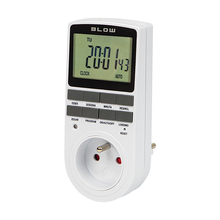 Programmeur numérique Blow, écran LCD, précision +/- 1 minute par mois, 16 combinaisons différentes, 72-016#