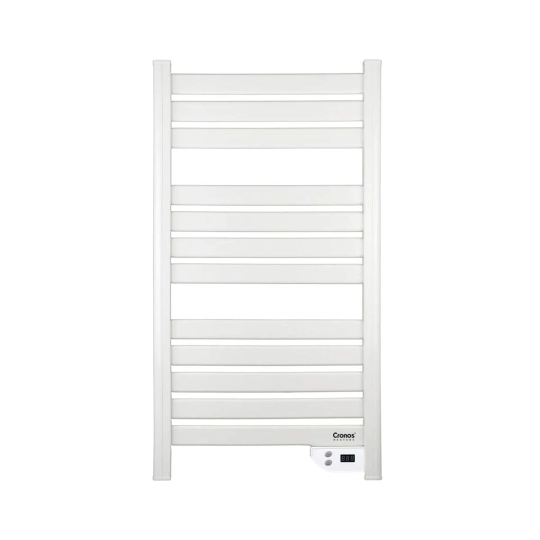 Radiateur électrique de salle de bain Cronos, puissance 500 W, chauffe une pièce jusqu'à 6 m², écran LCD, fonctions AUTO, TIMER et détection de fenêtre ouverte, TW-500