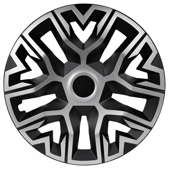 Capuchon universel 15'' NRM The Best Bicolor argent-noir 1 pièce