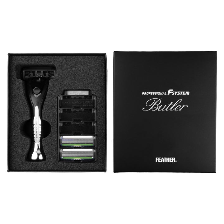 Rasoir à lames interchangeables Feather Butler PF-BT, 3 cartouches