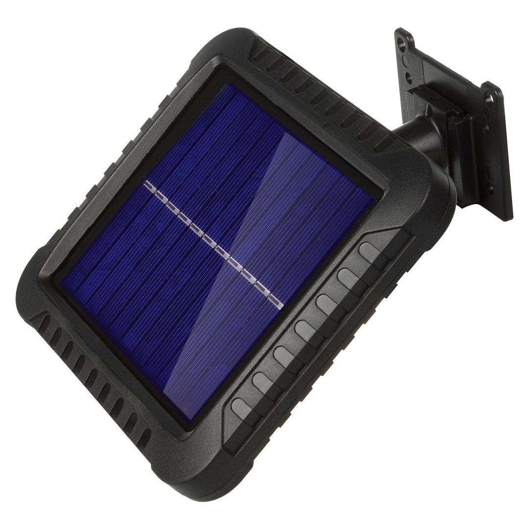 Projecteur solaire LED avec détecteur de mouvement Maclean, IP44, 5 W, 400 lm, 6000 K, batterie lithium 1300 mAh, 5,5 V CC MCE438, 4 pièces