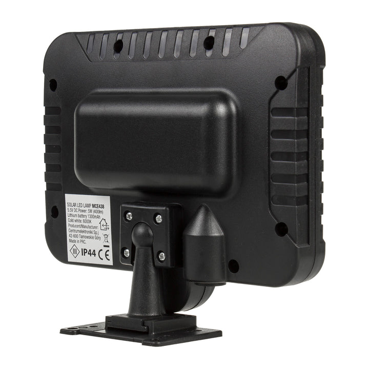Projecteur solaire LED avec détecteur de mouvement Maclean, IP44, 5 W, 400 lm, 6000 K, batterie lithium 1300 mAh, 5,5 V CC MCE438, 4 pièces
