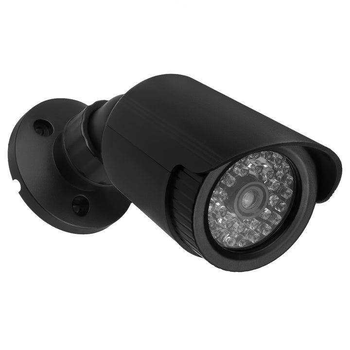 Fausse caméra tubulaire, diodes IR LED, noire, alimentation 2xAA (incluse), ABS, IR1800 B