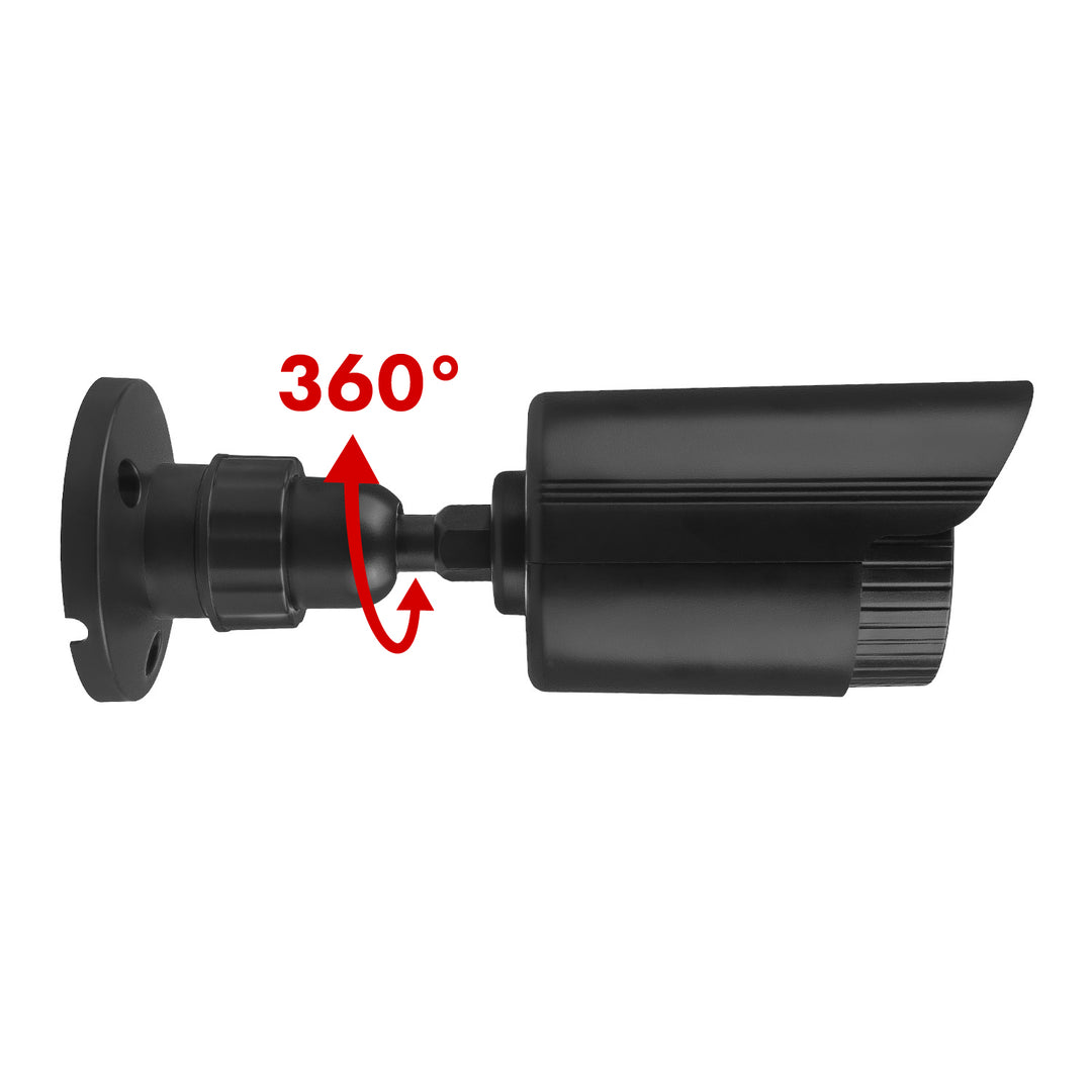 Fausse caméra tubulaire, diodes IR LED, noire, alimentation 2xAA (incluse), ABS, IR1800 B