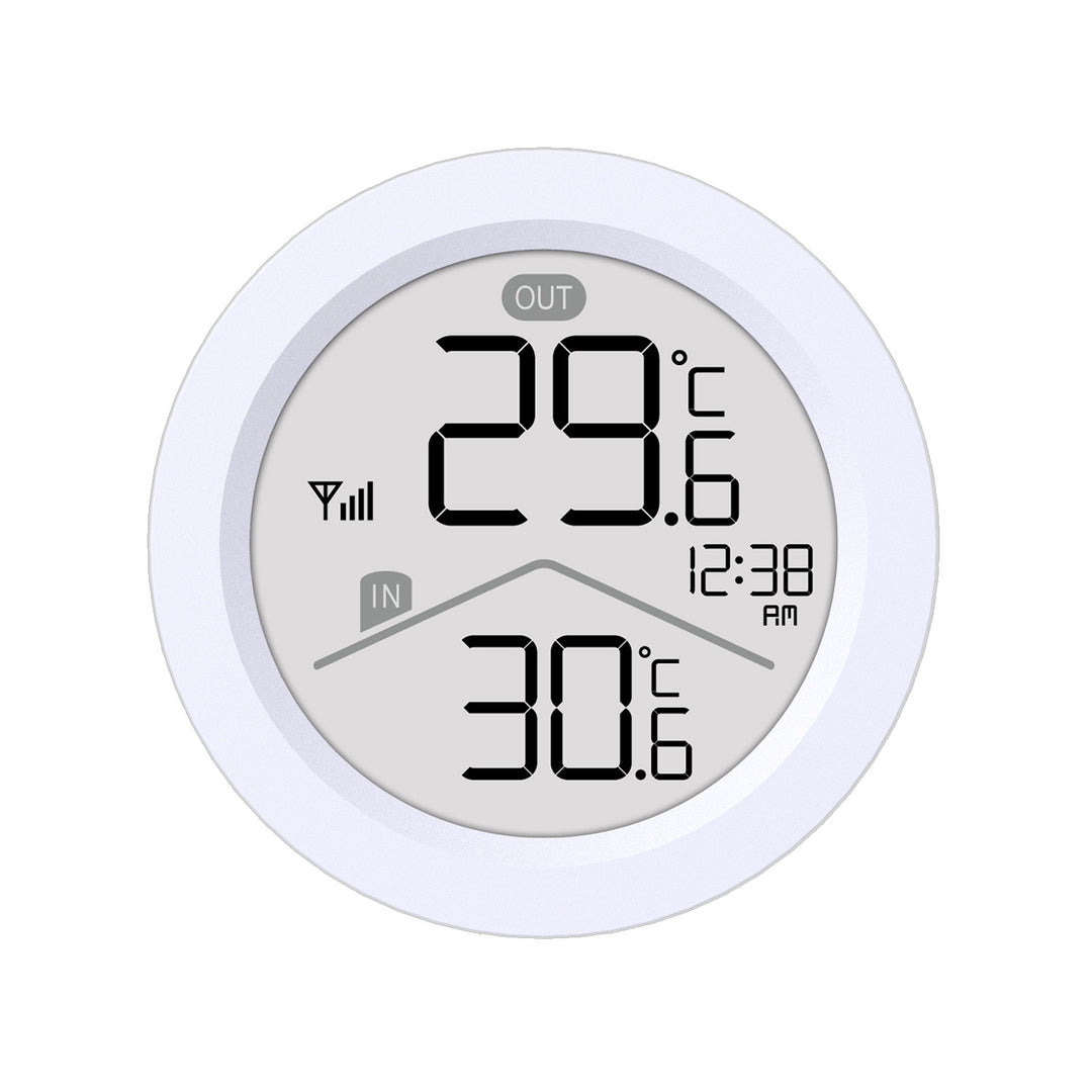 Station météo sans fil GreenBlue, température IN/OUT, horloge, choix entre °C / °F, portée jusqu'à 60 m, GB162, 4 piles AAA
