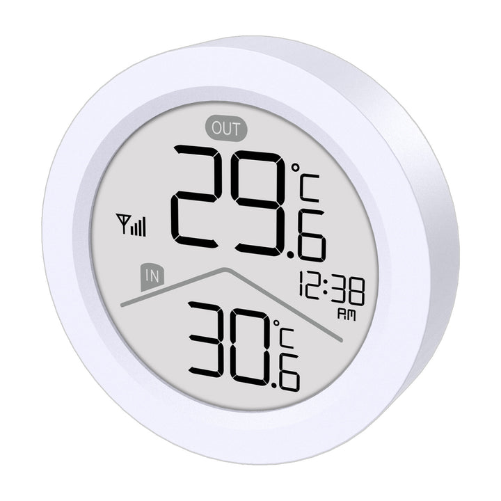 Station météo sans fil GreenBlue, température IN/OUT, horloge, choix entre °C / °F, portée jusqu'à 60 m, GB162, 4 piles AAA