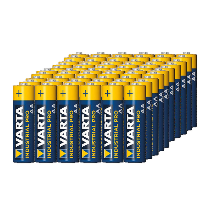 60 piles R-06 LR6 AA 1,5 V alcalines Varta Industrial 4006