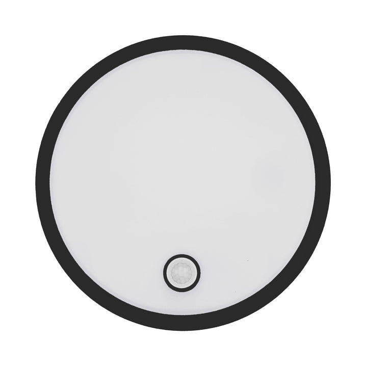 Lampe LED avec détecteur de mouvement Maclean, capteur PIR, noire, 10 W/15 W/18 W, IP65, couleur réglable 3 000/4 000/6 000 K, MCE535 B