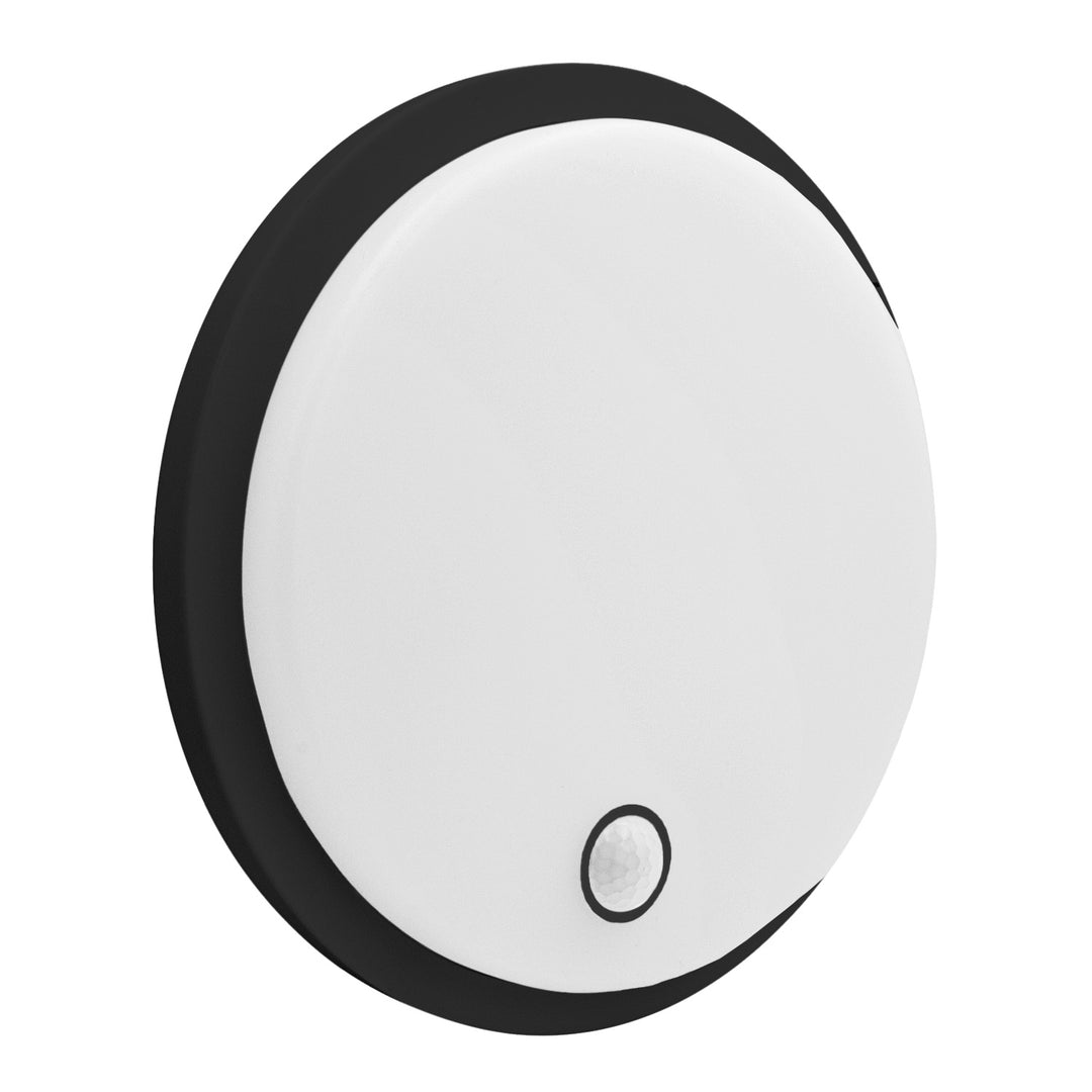 Lampe LED avec détecteur de mouvement Maclean, capteur PIR, noire, 10 W/15 W/18 W, IP65, couleur réglable 3 000/4 000/6 000 K, MCE535 B