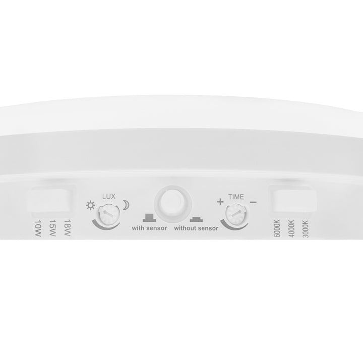 Lampe LED avec détecteur de mouvement Maclean, capteur PIR, blanche, 10 W/15 W/18 W, IP65, couleur réglable 3 000/4 000/6 000 K, MCE535 W