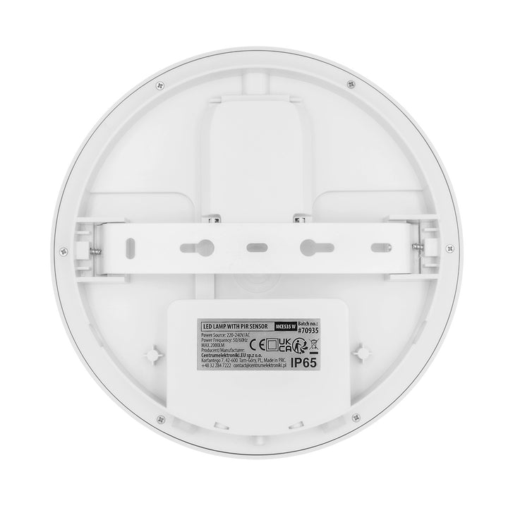 Lampe LED avec détecteur de mouvement Maclean, capteur PIR, blanche, 10 W/15 W/18 W, IP65, couleur réglable 3 000/4 000/6 000 K, MCE535 W