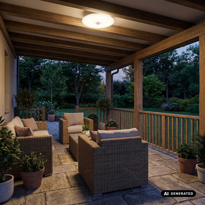 Lampe LED avec détecteur PIR Maclean, à fixer au plafond, 15 W, 1 300 lm, IP54, 220-240 V~ 50/60 Hz, MCE537