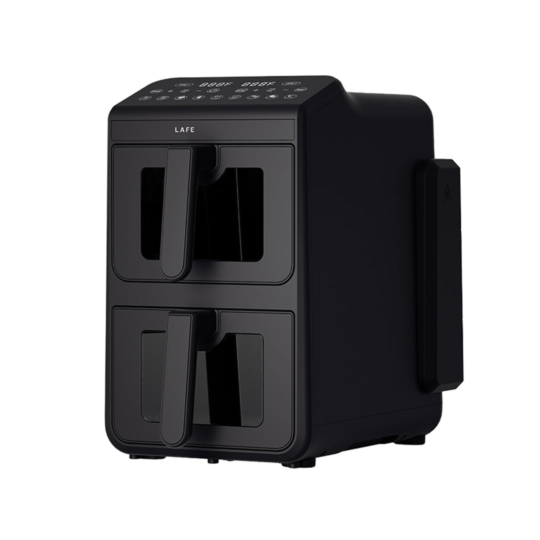 Friteuse sans huile LAFE, air fryer, 2 compartiments 5 L, puissance 2460 W, écran LCD, Dual Fry